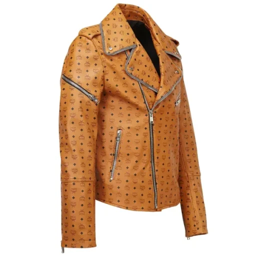 Mcm Visetos Motorcycle Leather Jacket - Image 2