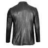Men’s-Real-Lambskin-Leather-Two-Button-Black-Blazer
