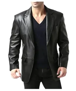 Mens-Real-Leather-Blazer