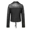 studdedbikerstyleblackleatherjacket