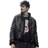 Men's Black Sheepskin Motorcycle Leather Jacket