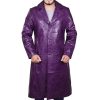 Joker Suicide Squad Jared Leto Purple Trench Coat