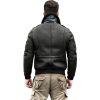 Men's Sheepskin Shearling Leather Bomber Jacket