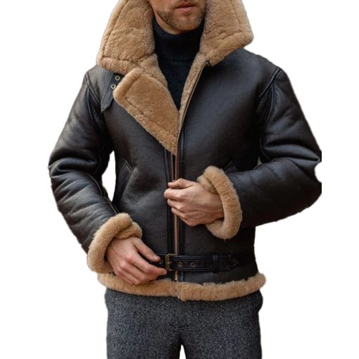 Men's B3 RAF Aviator Sheepskin Shearling Leather Jacket