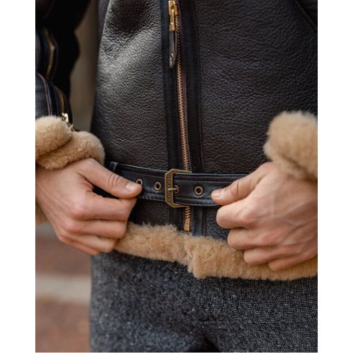 Men's B3 RAF Aviator Sheepskin Shearling Leather Jacket