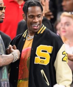 Travis Scott Paris Olympics 2024 Varsity Jacket
