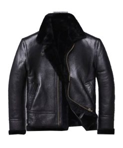 Mens Sheepskin Winter Fur Coat Jacket