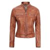 Decrum Real Leather Jacket Women