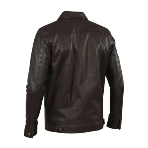 Men's Genuine Leather Black Jacket