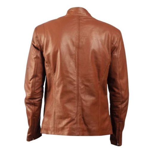 Men's Ionic Brown Leather Jacket