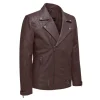 Ironwood Burgundy Biker Leather Jacket
