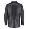 James Men’s Black Leather Coat