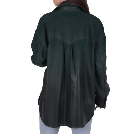 Women's Green Suede Jacket