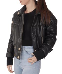 Women's Black Leather Jacket