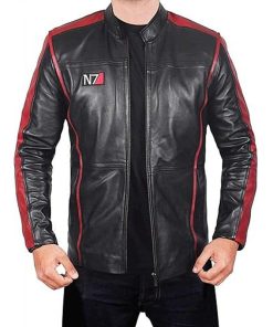 Men N7 Mass Effect 3 Biker Jacket