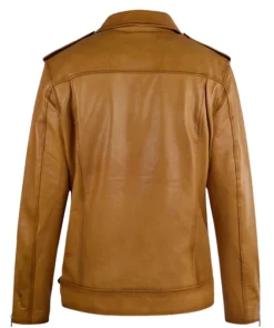 Men Rutland Caramel Brown Riding Leather Jacket