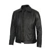 Men Simple Cafe Racer Jacket
