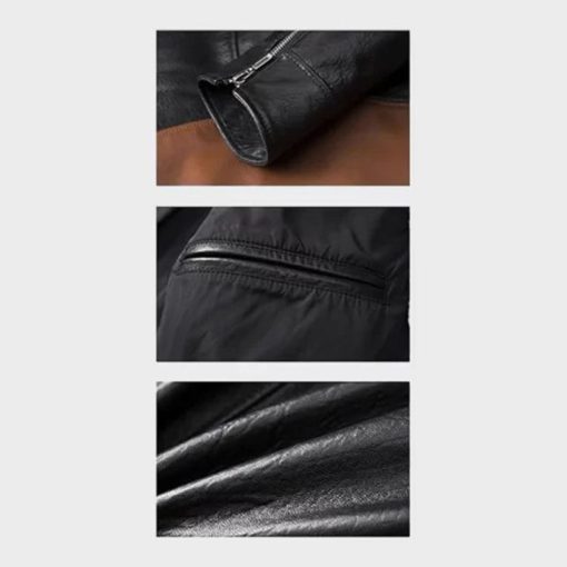 Men’s Wolverine Distressed Leather Jacket - Image 4