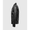 Mens Quilted Biker Leather Jacket