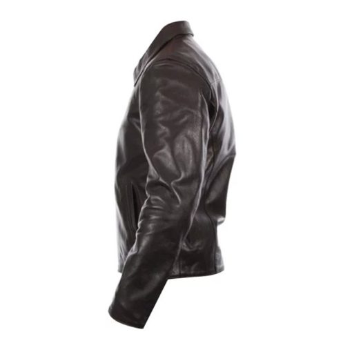 Men's Italian Brown Genuine Leather Jacket - Image 2