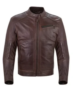 Mens-Brown-Leather-Biker-Jacket