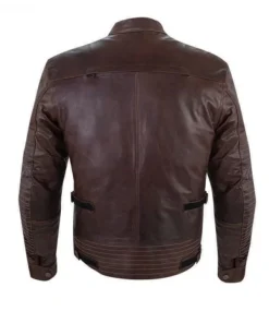 Mens-Brown-Leather-Biker-Jacket-Back