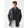 Men's Grey Shearling Coat