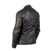 Men Ionic Quilted Leather Biker Jacket