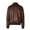 Men Motorcycle Distressed Brown Jacket