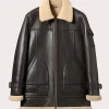 Mens-Sheepskin-Brown-Long-Shearling-Leather-Jacket