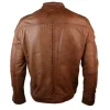 Mens-Slimfit-Brown-Padded-Leather-Jacket-
