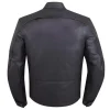 Mens-Snap-Tab-Collar-Black-Motorcycle-Leather-Jacket