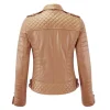 Motorcycle Biker Genuine Leather Jacket for Women