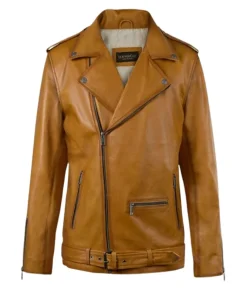 Rutland Caramel Brown Riding Leather Jacket