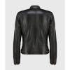 Women’s Black Biker Leather Jacket
