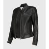 Women’s Black Biker Leather Jacket