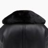 Women Moto Shearling Jacket