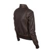 Women A-2 Brown Leather Jacket