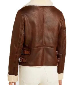 Womens-B3-Brown-Leather-White-Shearling-Jacket-3