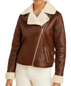 Womens-B3-Brown-and-White-Shearling-Jacket-2