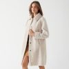 Women's Beige Shearling Coat