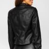 Women’s Biker Black Leather Jacket