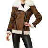 Womens-Brown-Fur-Leather-Jacket-