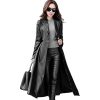 Women's Lambskin Leather Trench Jacket Over Coat