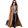 Women's Lambskin Leather Trench Jacket Over Coat
