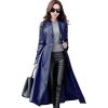 Women's Lambskin Leather Trench Jacket Over Coat