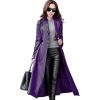 Women's Lambskin Leather Trench Jacket Over Coat