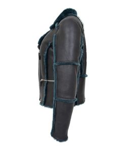 Womens Real Sheepskin Aviator Jacket