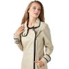 Women’s Real Beige Leather Trench Alaska Coat