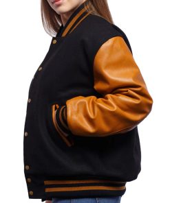 Womens-Bomber-Varsity-Leather-Jacket